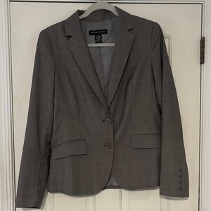 New York & Company Gray Stretch Blazer